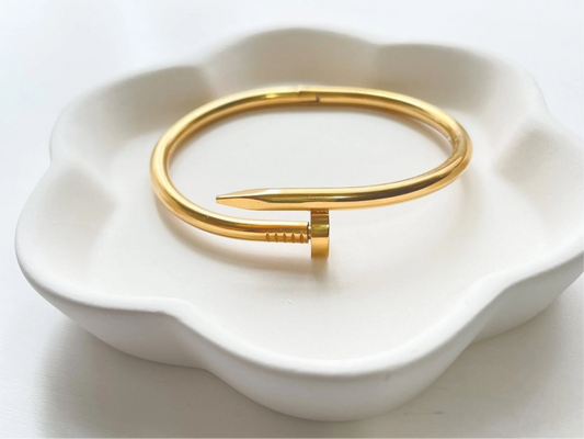 Nail Bangle Stainless Steel