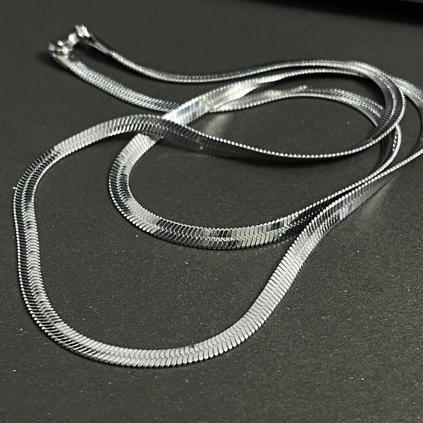 Stainless Steel Flat Snake Neck Chain