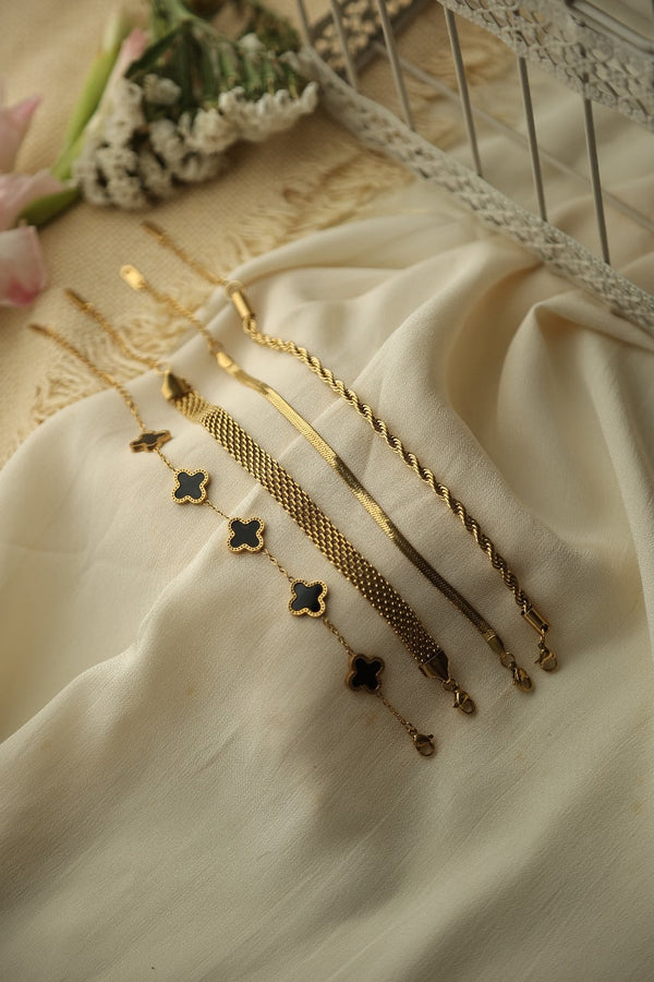 Quadra Premium Set – Stainless Steel Jewellery (Anti-Tarnish)