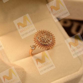 Glamorous Crystal Stone Unique Design Ring for Girls/Women